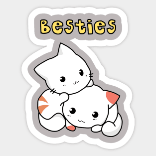 Besties cats Sticker